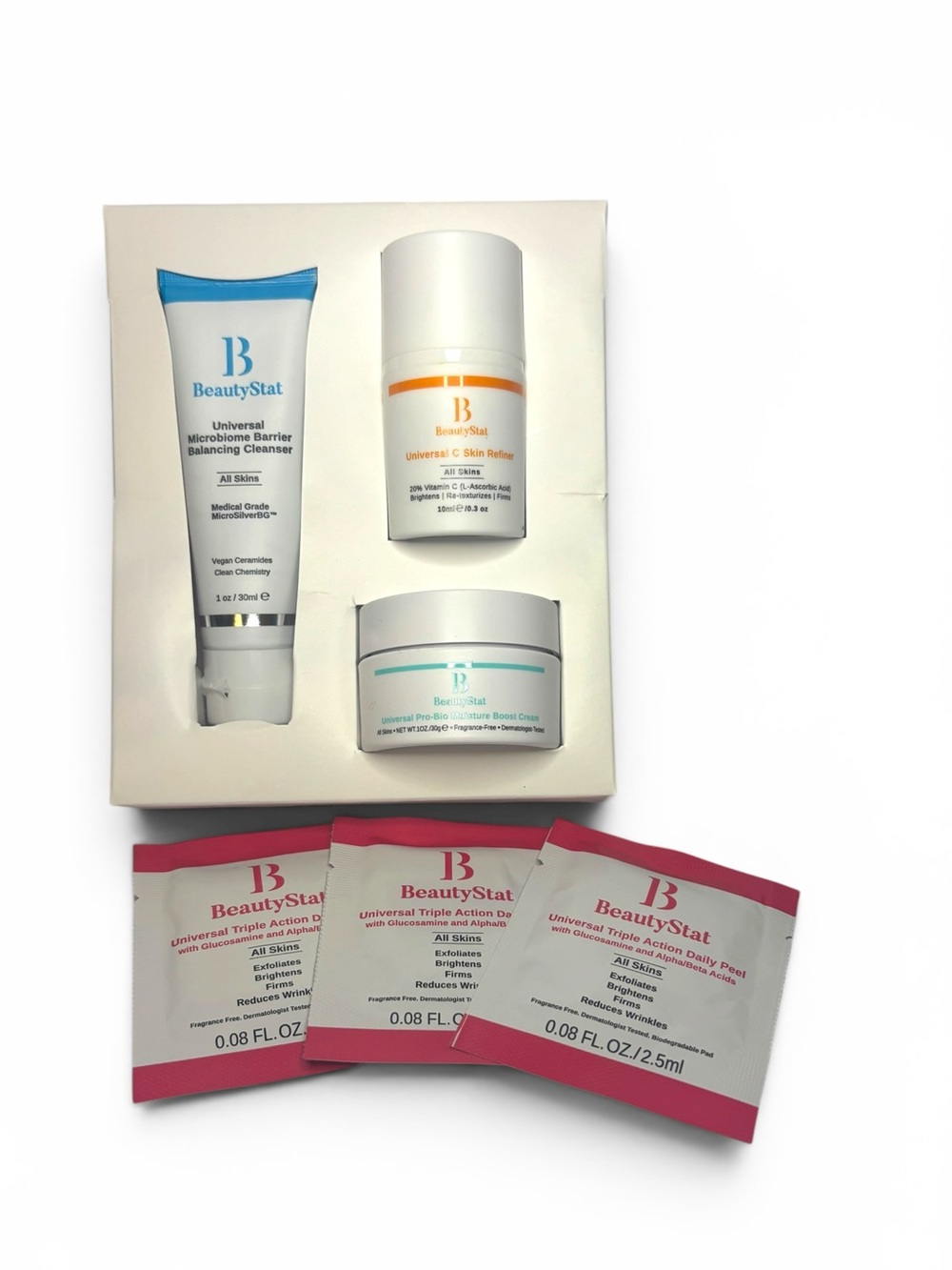 NEW/NIB BeautyStat Brighten & Strengthen Travel Starter Set - Picture 3 of 9